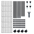 YSSOA Heavy Duty 6-Shelf Shelving with Wheels, with Hanging Hooks, Wire Shelving, Adjustable Storage Units, 29'' D x 14'' W x 70'' H, 6 Tier, Black - size: 6-Tier, 70 inch Taller