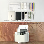UnionBasic Rotating Desk Organizer, 360 Desk Spinning Caddy, Desktop TV Guide/Mail/Media/Remote Controller Holder Organizer, Crocodile White - color: Crocodile White