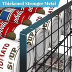 2-Tier Stackable Can Organizer for Pantry, Adjustable Extra-Long Can Rack for Pantry Shelf Organizer and Storage, Sturdy Standing Can Holder for Canned Soup Food Goods Storage up to 64 Cans, Black - style: Length（29.72''）-1 Pack