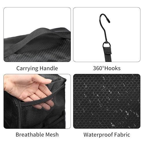 Suitcase Organizer Travel Bags Organizer for Luggage Compression Hanging Packing Cubes for Travel Carry on Closet (Bag Only) - color: Black, size: Small