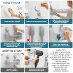TAILI Shower Caddy Suction Cup 2 Pack, Heavy Duty Bathroom Organizer, Removable Shelves for Inside Shower, Shampoo, Waterproof Suction Plastic Storage for Bathroom Accessories Holder, Gray - style: 2 × Grey
