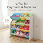 Humble Crew Kids' Toy Storage Organizer, White/Pastel (WO560P) - color: White/Pastels