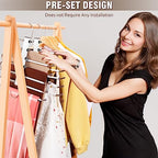 HUITEM Space Saving 6 Tier Pant Hangers, Anti-Slip, Lightweight, Stainless Steel, 2 Pack, White - color: White, size: 2 Pack