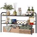 NETEL Under Sink Organizers and Storage, 2 Tier Expandable Under Cabinet Organizer Shelf with 8 Removable Panels,Expandable Shelf for Cupboard,Kitchen,Bathroom,Shoe Storage Rack - size: 8 Panels