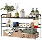 NETEL Under Sink Organizers and Storage, 2 Tier Expandable Under Cabinet Organizer Shelf with 8 Removable Panels,Expandable Shelf for Cupboard,Kitchen,Bathroom,Shoe Storage Rack - size: 8 Panels