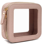 LETGO Clear Makeup Bags Small, TSA Approved Toiletry Bag with Zipper, Mini Clear Makeup Pouch Purse Organizer Fit Carry-on Travel Essentials,Small Cosmetic Bags for Car Storage (Mini-Nude) - color: 0-Mini-Nude