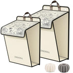 Flower Wall Hanging Laundry Basket, Collapsible Laundry Hamper with Handle & Laundry Balls,Space-Saving Foldable Storage Dirty Washer Organizer Bin Multi-function Container Durable, Set of 2 - color: Flower
