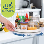 Set of 6, 10 Inch Non-Skid Lazy Susan Turntable, Lazy Susan Organizer for Cabinet, Pantry Organization, Kitchen Storage, Bathroom Sink Cabinet, Refrigerator, Countertop, Spice Rack (6 Pack 10 in) - size: Grey 10 In 6 Pack