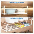 VZZNN 4 Pack Expandable Shoe Rack Organizer, Adjustable Under Shelf Storage for Shoes, Closet Cabinet Shelf Organizer for Home Organization and Space Saving (White)