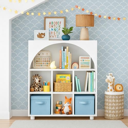 ShellKingdom Storage Bins, Foldable Fabric Storage Cubes with Lid, Clothes Storage Organizer Drawer For Closet Toys Storage, 13 X 13 X 13 INCH, 2 Pack (Light Blue) - color: Light Blue, size: 13 inch (2 Pack)