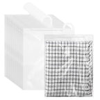 24 Pcs Hanging Storage Bags, Reusable Clear Hanging Bags, Hook Hanging Bags for Classroom, Library, Pharmacy, Armoire, Bathroom(10'' x 12.5'')