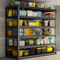 Heavy Duty Garage Shelving, 6-Tier Metal Storage Shelves, 3600LBS, 82" H Adjustable Industrial Rack, Steel Utility Shelf Unit for Warehouse, Garage, Basement, Kitchen, 45" W x 20" D x 82" H - size: 45"W x 20"D x 82"H