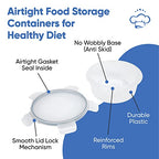 Chef's Path 32 Piece Airtight Food Storage Containers with Easy Snap Lids, 16 Containers and Lids, Stackable Kitchen and Pantry Canisters for Meal Prep and Food Storage - Transparent - color: Pack of 16