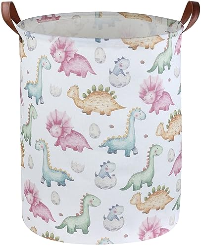 ESSME Kids Dinosaur Laundry Basket,Dinosaur Laundry Hamper for Boys Room Decor,Baby hamper,Nursery Hamper,Cute Basket.(Cute Dinosaur) - color: Cute Dinosaur