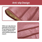 Teniux Remote Control Holder Faux Leather Armrest Organizer with 6 Pockets for recliner couch sofa, Armchair Caddy for Smart Phone, Book, Magazines, Ipad, Remotes (Rose Wine) - color: Rose Wine