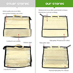 fazhongfa 5 PCS Hanging Handbag Storage Organizer Non-Woven Transparent Dust-proof Homewares Purse Wallet Closet Storage Bag with Zipper and Handle (S) - size: S
