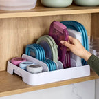 YouCopia StoraLid Adjustable Food Container Lid Organizer for Kitchen Cabinet Storage, Large 24 Lids, Premium Edition - size: Large Premium