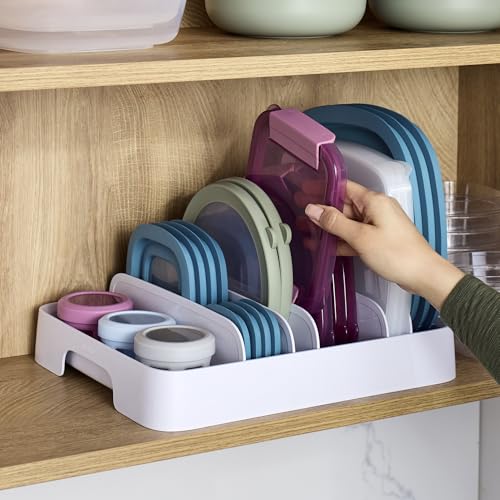 YouCopia StoraLid Adjustable Food Container Lid Organizer for Kitchen Cabinet Storage, Large 24 Lids, Premium Edition - size: Large Premium