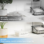 VOTLEVT Acrylic Laundry Detergent Sheets Holder, Laundry Sheets Holder with Lid, Laundry Sheets Container Laundry Room Organizers - color: Acrylic