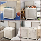Garvee Rolling Laundry Hamper with Lid, 150L Large Capacity Clothes Hampers Plastic Collapsible Laundry Baskets with Wheels Collapsible Sturdy Storage Organizer Boxes Bins Baskets Chest - size: 150L