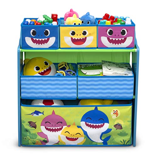 Baby Shark Design & Store 6 Bin Toy Storage Organizer by Delta Children - color: Baby Shark