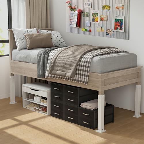 BOLUO Stackable Storage Drawers Narrow Closet Organizers and Storage Fabric Black 2 Drawer Dresser for Bedroom Modern - color: Black, size: Deep(15.4"D x 11.4"W x 12"H)