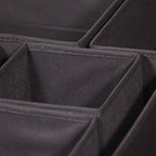 DIOMMELL 12 Pack Foldable Cloth Storage Box Closet Dresser Drawer Organizer Fabric Baskets Bins Containers Divider for Baby Clothes Underwear Bras Socks Lingerie Clothing,Dark Grey 444 - color: Dark Grey