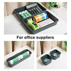 BYCY 32 PCS Desk Drawer Organizers - Interlocking Tool Boxes with 3 Sizes, Office, Bathroom, Kitchen, Makeup
