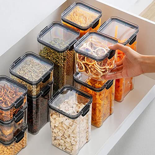 Airtight food storage containers, canisters for countertops, pantry organizers and storage, kitchen organizers and storage- 8Pc