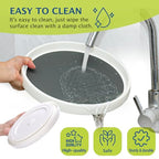 Lazy Susan Turntable, Set of 4, 10 Inch Non-Skid Lazy Susan Organizer for Cabinet, Pantry Organization, Kitchen Storage, Bathroom Sink Cabinet, Refrigerator, Countertop, Spice Rack (4 Pack 10 in) - size: Grey 10 In 4 Pack