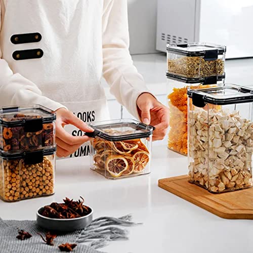 Airtight food storage containers, canisters for countertops, pantry organizers and storage, kitchen organizers and storage- 8Pc