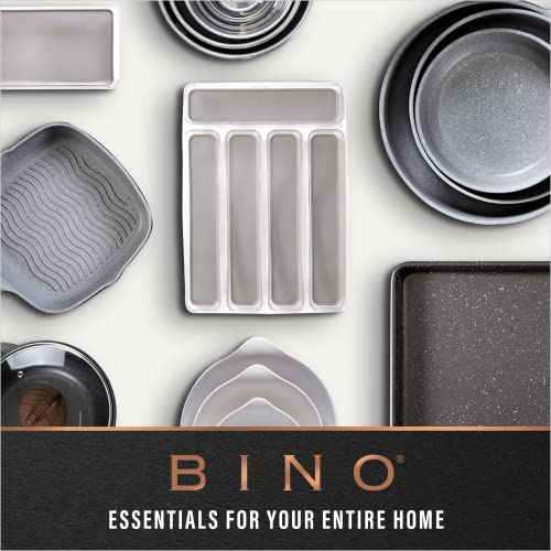 BINO | Plastic Storage Bins, Medium - 2 Pack | THE LUCID COLLECTION | Multi-Use Built-In Handles | BPA-Free | Clear Storage Containers | Fridge Organizer | Pantry & Home Organization - size: 2PK - MEDIUM