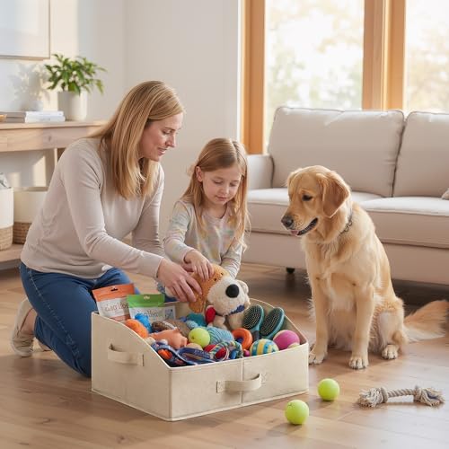 GRANNY SAYS Closet Shelf Baskets, Storage for Purses, Trapezoid Closet Storage Bins, Closet Organizers and Storage for Shelves, Clothes, Toys, Towels, Khaki, 3-Pack - color: Khaki, size: 16½"L x 11"W x 7¾"H