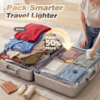 Vacuum Seal Bags for Clothing Travel with Rechargeable Electric Pump, Space Saver Vacuum Storage Bags Travel, Reusable Compression Bags for Luggage Home (14pcs Stripes) - color: 14pcs Stripes