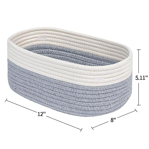 CubesLand Cube Shelf Storage Baskets for Organizing, Woven Shelf, Closet Bins Shelves Toy Basket Box Nursery Baby 2 Packs Organization Off White/Light Gray - color: Off White/Light Gray, size: 2pcs-Small Basket