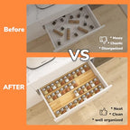 AMBIRD Bamboo Spice Drawer Organizer with Non-slip Mat,4 Tier - 2 Set Jar Spice Rack Tray From 9.5''to 19'', Seasoning Organizer for Kitchen,Cabinet,Drawers,Countertop - size: 8 Pcs x 9.5'' W, style: Natural