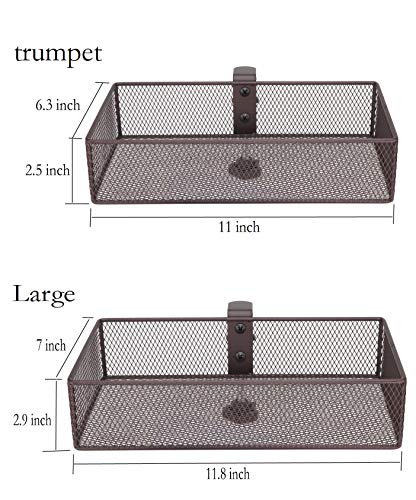 Clip-on Drawer organizers (2 pack), desk organizer, can be clipped around the table to store small items (Bronze Gold) - style: 2 pack