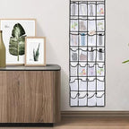 Pocket Shoe Organizer,28 Pocket Door Shoe Organizer Hanging Shoe Organizer Shoe Rack for Closet Pantry Shoe Holder for Men Sneakers, Women High Heeled Shoes, flip flops(White,size:68.5x20.88inch)