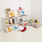 Foldable Animal Cube Storage Bins Fabric Toy Box/Chest/Organizer for Kids Nursery, 13 inch (Butterfly) - color: Butterfly