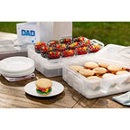 Snapware (2-Layer, 24 Cupcakes Plastic Detachable Cupcake Carrier Storage Container With Lid and Handle, Freezer Dishwasher Microwave Safe (Pack of 3) - size: 14.25" L x 10.5" W (Pack of 3)