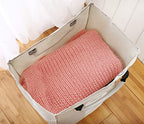 Laundry Basket, Durable Handles for Easy Carry, Collapsible Cloth Baskets, Hampers for College Dorms, Foldable Fabric Hamper Bags (1 Black & 1 Light Gray) - color: Black & Light Gray