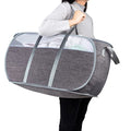 Pop Up Laundry Hamper，with Durable Handles collapsible laundry basket，Easy to Open and Fold for college Dorm,kids room，travel (Gray)… - color: Gray