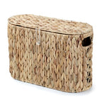 YANGQIHOME Toilet Paper Storage, Water Hyacinth Toilet Paper Storage with Lid, Papers Container for up to 6 Mega Rolls, Bathroom Basket Organizer - size: 6 Rolls