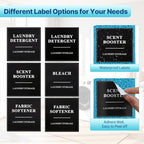 2 Pack Laundry Detergent Dispenser, Laundry Soap & Fabric Softener Dispenser, 54oz Laundry Detergent Containers, Laundry Room Organization and Storage Plastic Bottle for Scent Booster, Powder, Bleach - size: 2 Pack