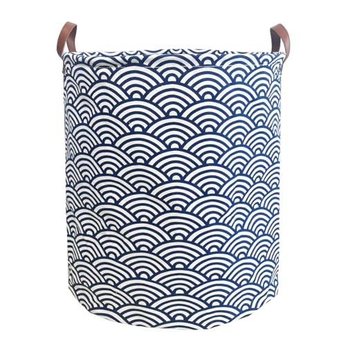 Waterproof Laundry Hamper Collapsible Laundry Basket Leather Handle Laundry Bag Large Clothes Storage Toy Organization for Bathroom Bedroom Laundryroom College Dorms (951-Satisfied laundry hampers) - color: 951-Satisfied laundry hampers