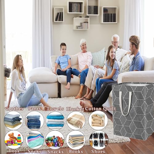 Waterproof Laundry Hamper Collapsible Laundry Basket Leather Handle Laundry Bag Large Clothes Storage Toy Organization for Bathroom Bedroom Laundryroom College Dorms (Heilingxing-001) - color: Heilingxing-001
