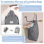 MCleanPin 210L Laundry Hamper Collapsible with 2 Washable Laundry Bags, Dirty Clothes Hamper,Laundry Basket with Handles Foldable Hamper Dorm Laundry Basket for College,Grey - color: Elegant Grey