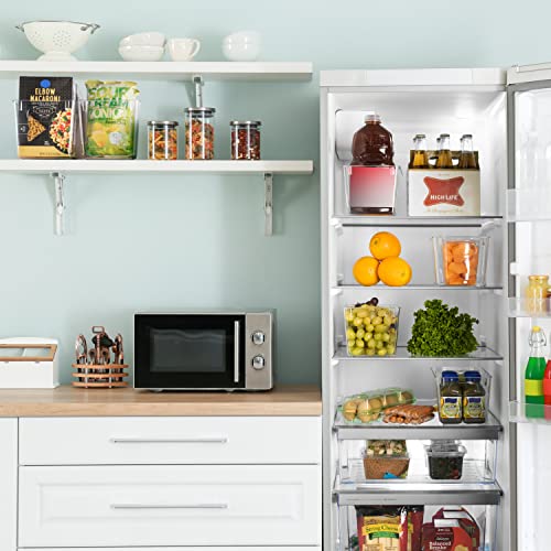 ClearSpace Clear Plastic Storage Bins – Perfect Kitchen Organization and Storage or Pantry Storage – Fridge Organizer, Pantry Organization and Clear Storage Bins, Cabinet Organizers - size: 2 Pack