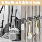 Mop and Broom Holder Wall Mount,Command Broom Holder Hanger Wall Mount,Tool Hangers for Garage Wall