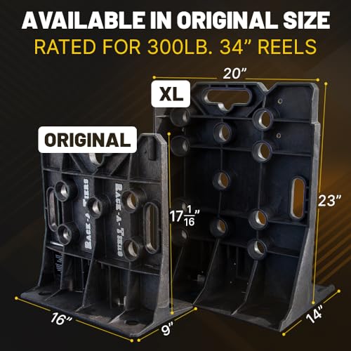 Rack-A-Tiers XL Multi-Purpose Cable Dispenser - Award Winning Electrical Wire Rack, Wire Spool Caddy (11470) - size: XL